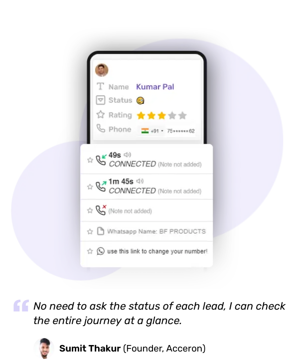 Track your leads and manage your sales pipeline