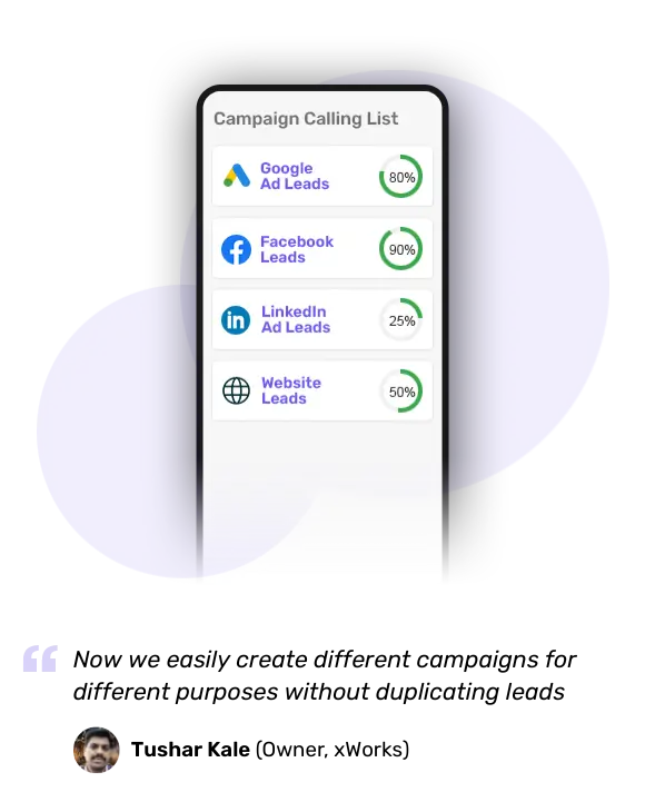 Manage your tele-callers calling list