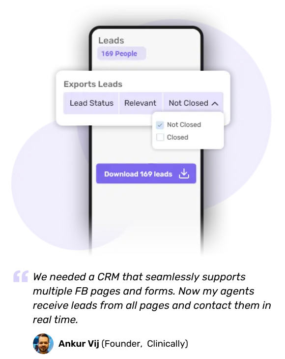 Run FB retartgetting ads to capture leads with telecrm