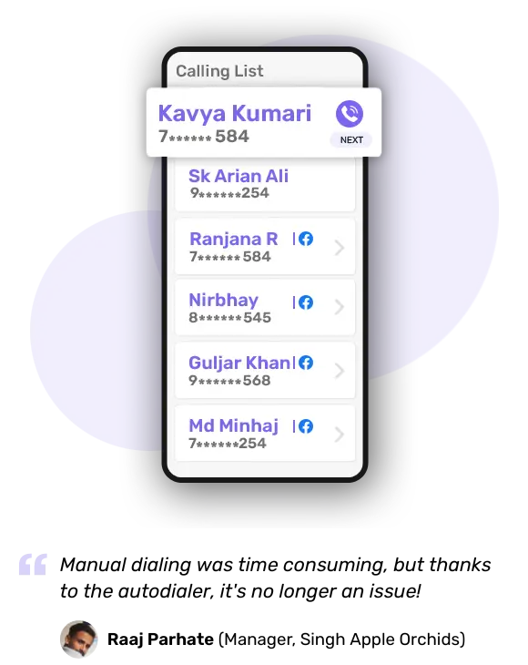 Automate manual dialling with telecrm's telesales management feature