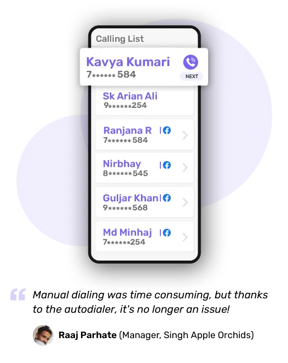 Tele-sales management